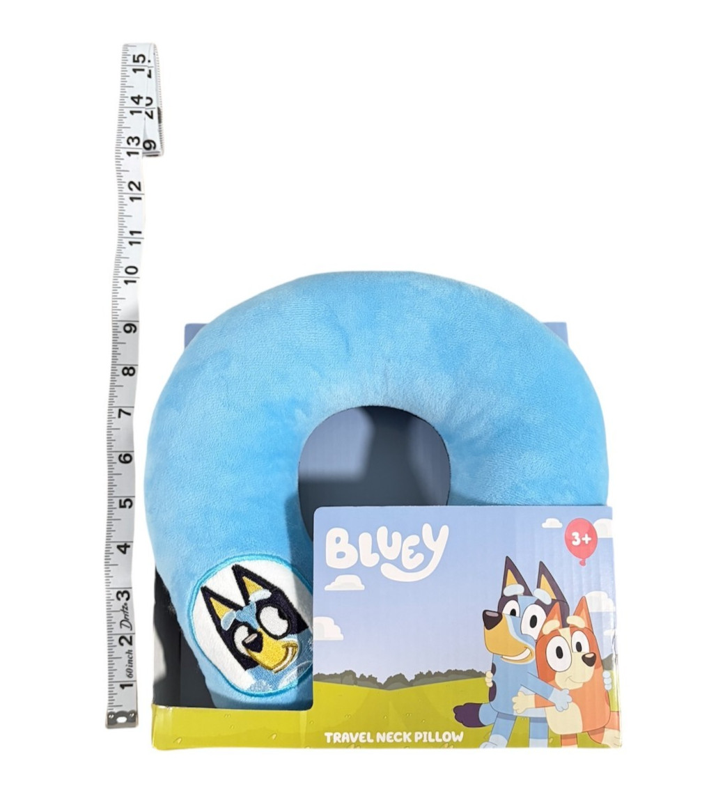 Bluey Toddler Travel Pillow Unisex Blue 10.6″ L X 3.3″ Wide X 10.6″ H.