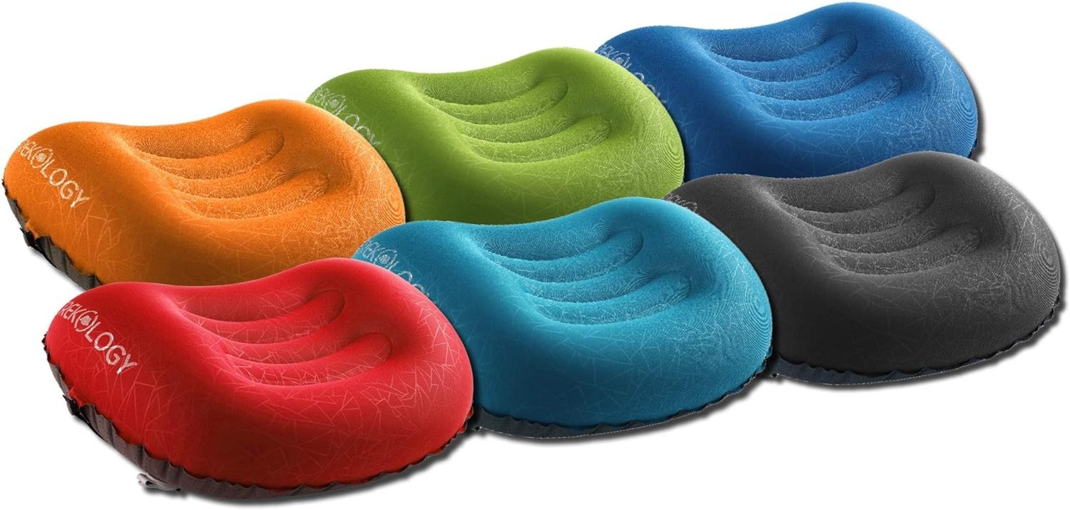 Compact ALUFT 2.0 Travel Pillow – Inflatable, Ergonomic Comfort for Outdoors