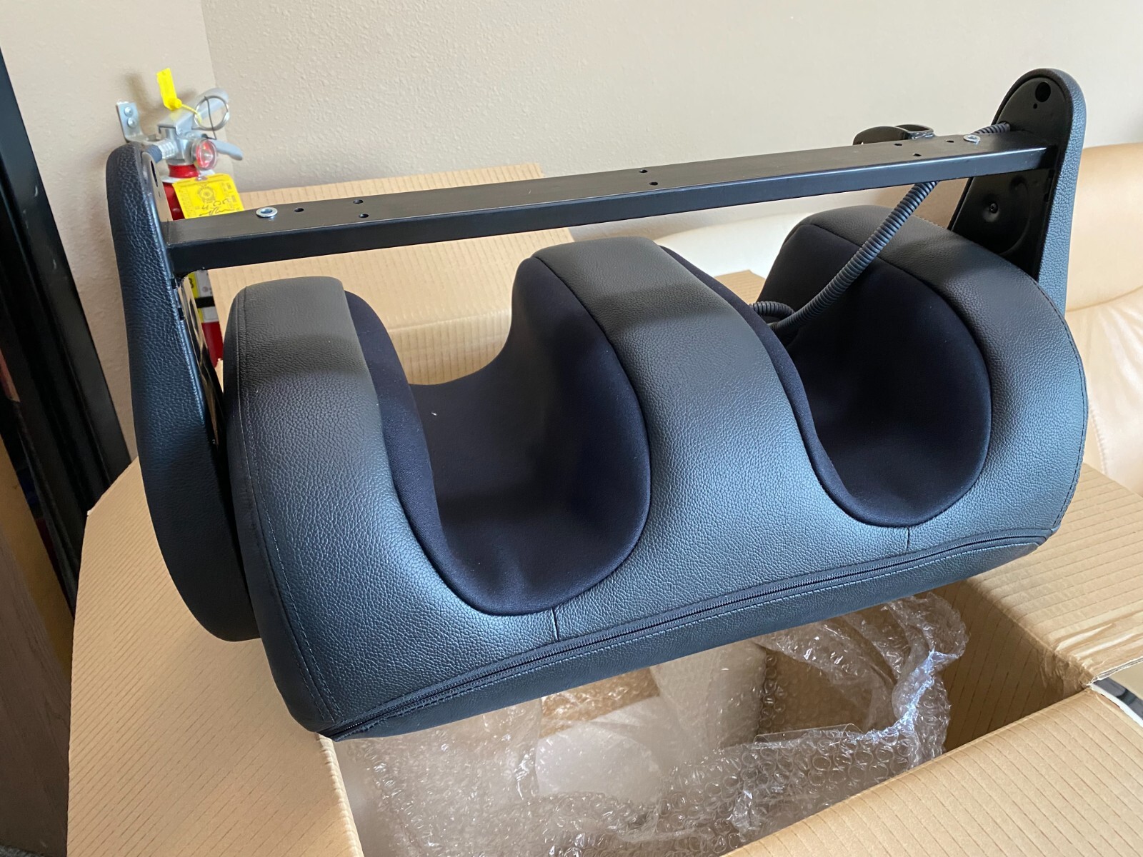 New Human Touch HT-104 Massage Chair Footrest Calf and Foot Massager – Black