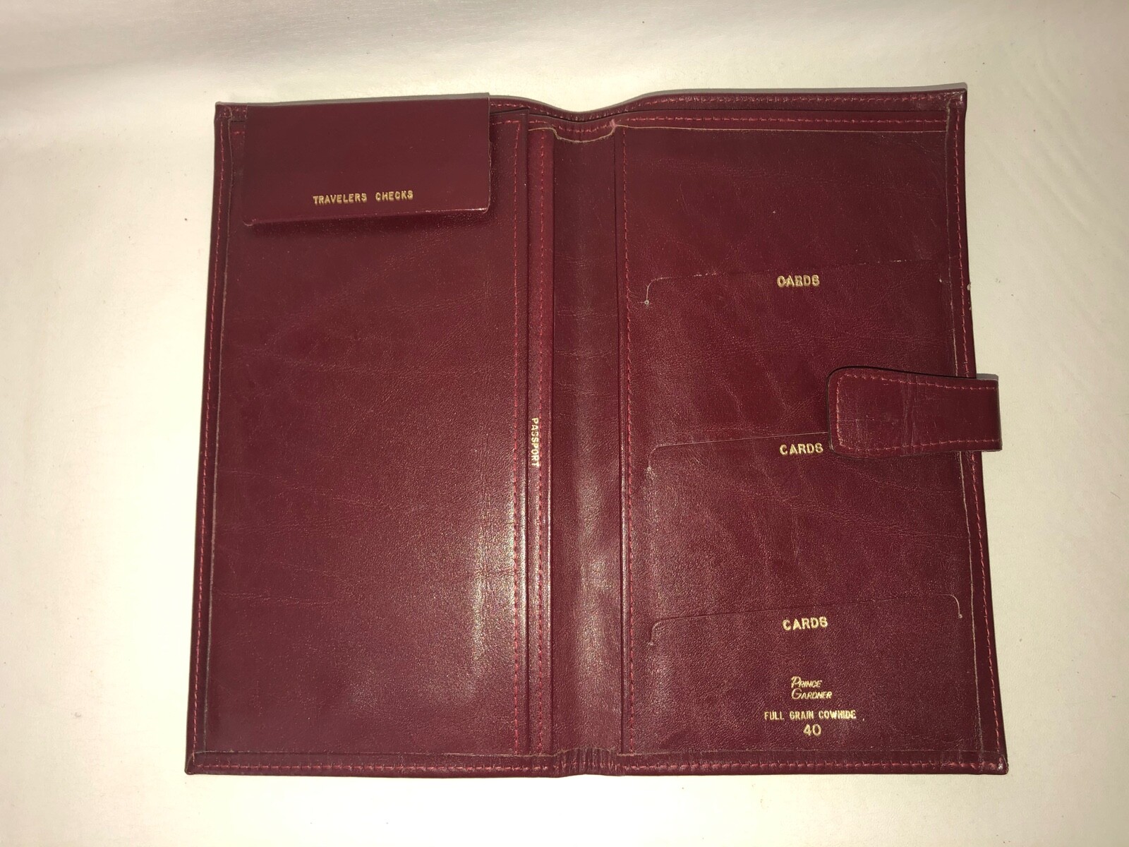 Prince Gardner Passport Case Full Grain Cowhide Travel Case
