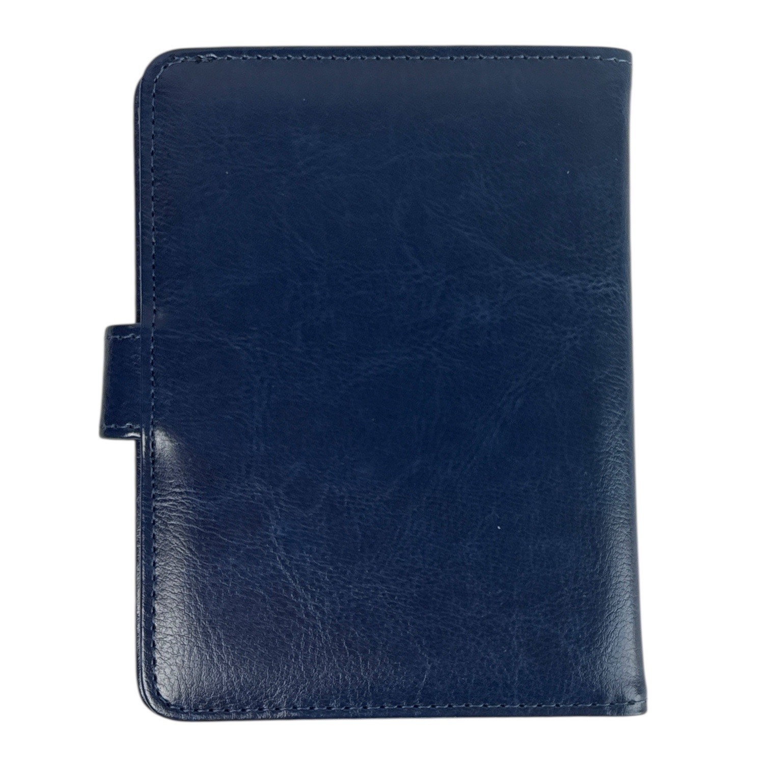 Blue Passport Holder Wallet with Pen Travel Organizer Case NEW