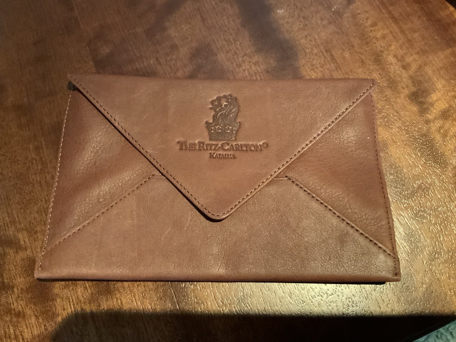 Ritz Carlton Kapalua Passport Envelope, Leather