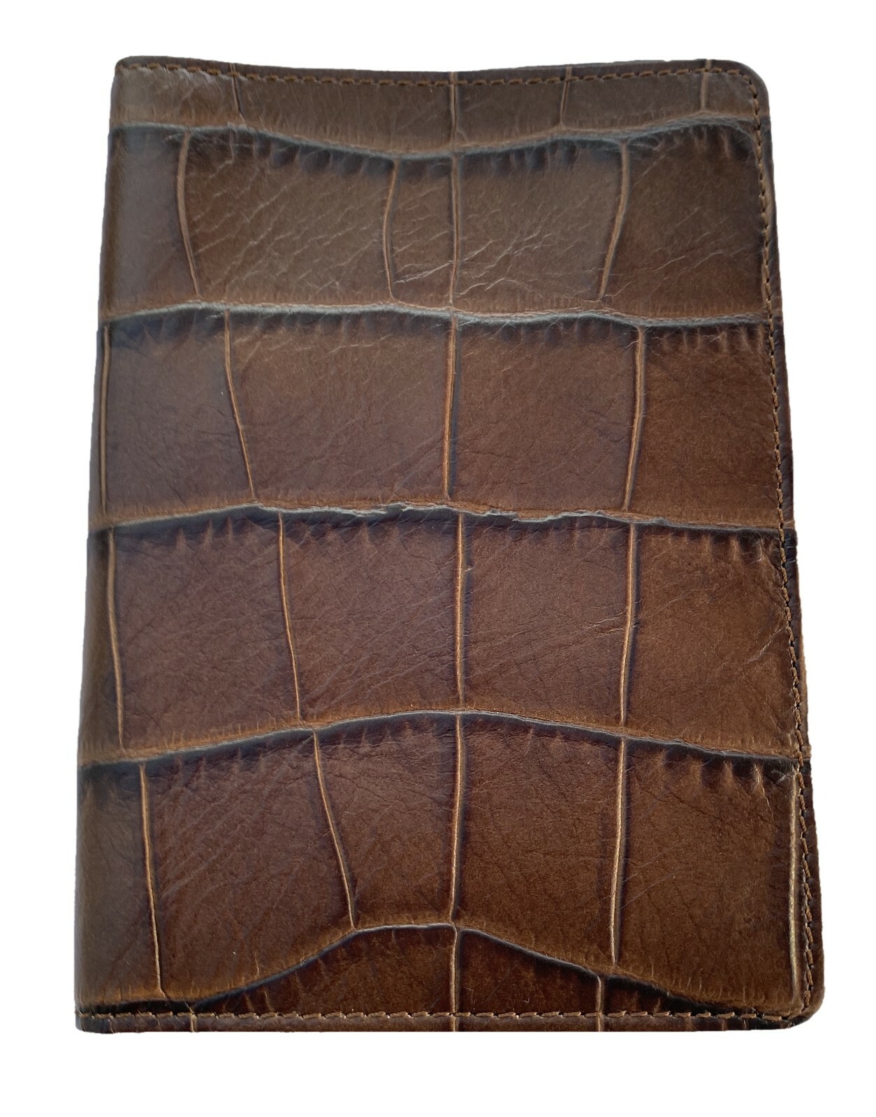 Exclusive ALEXANDER McQUEEN PASSPORT COVER Samsonite BLACK LABEL Leather Brown