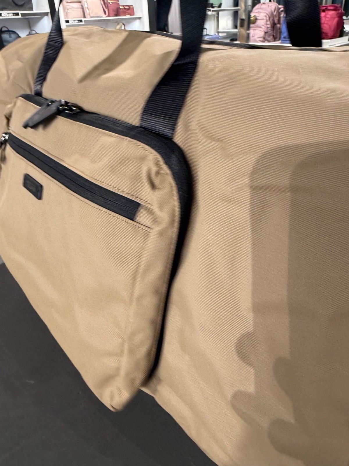 NEW TUMI Voyageur JUST IN CASE Packable 20.5” Duffel Bag – SAND