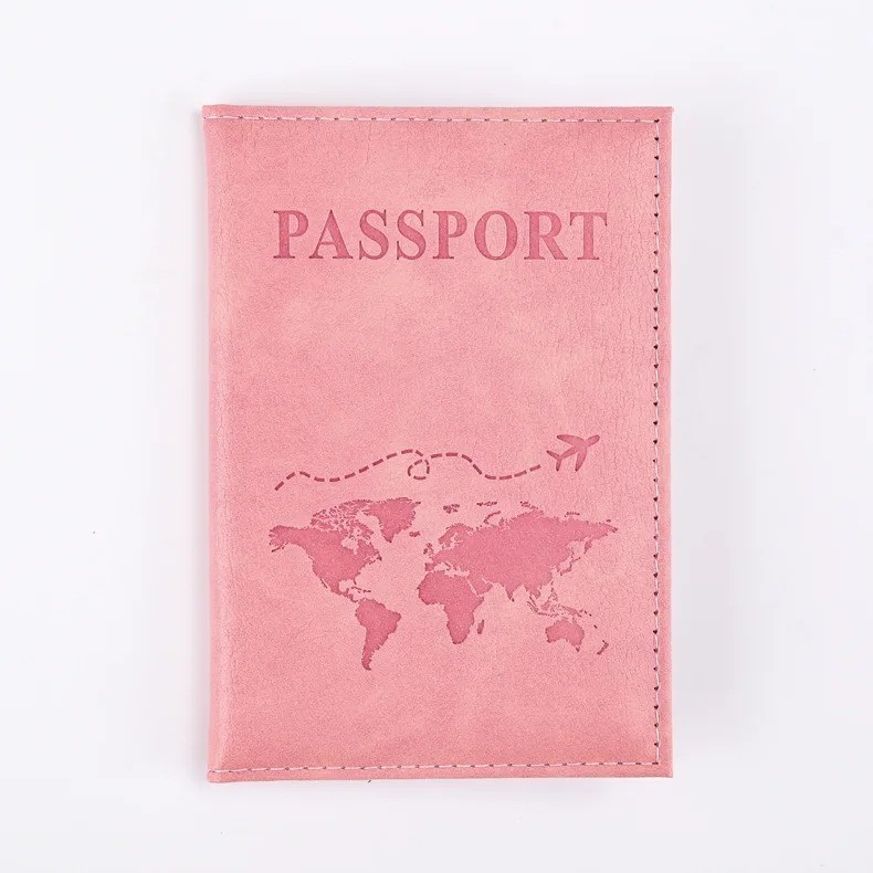 Colorful PU Passport Holder Travel Cover Wallet ID Credit Card Case Accessories