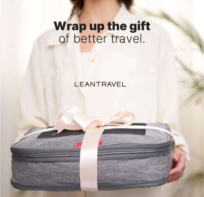 Leantravel Premium Compression Packing Cubes For Travel – Suitcase Organizer