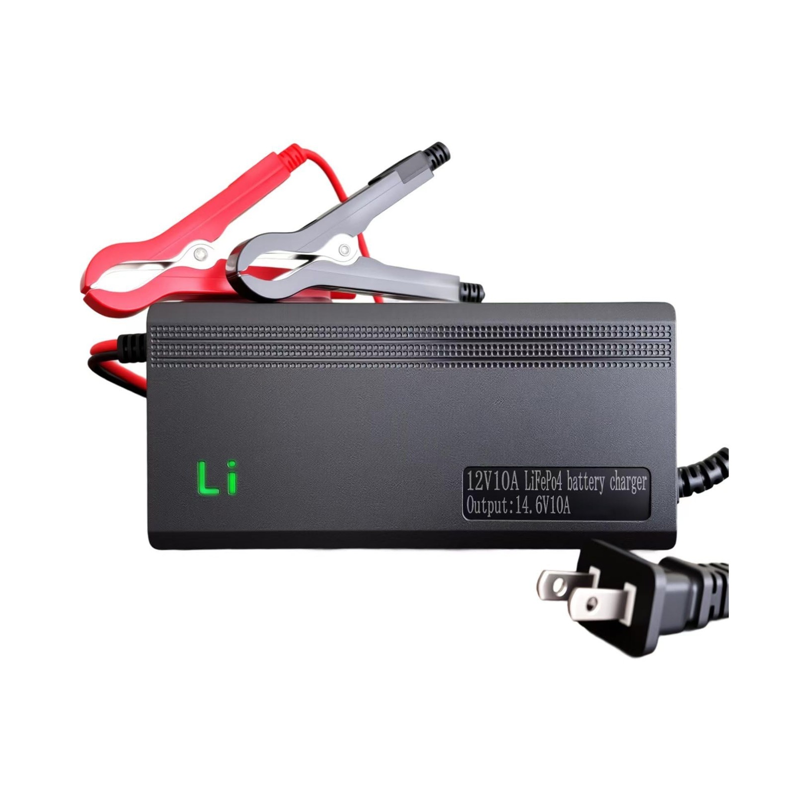 14.6V 10A LiFePO4 Battery Charger Designed for 12V Lithium Battery, AC-DC Sma…