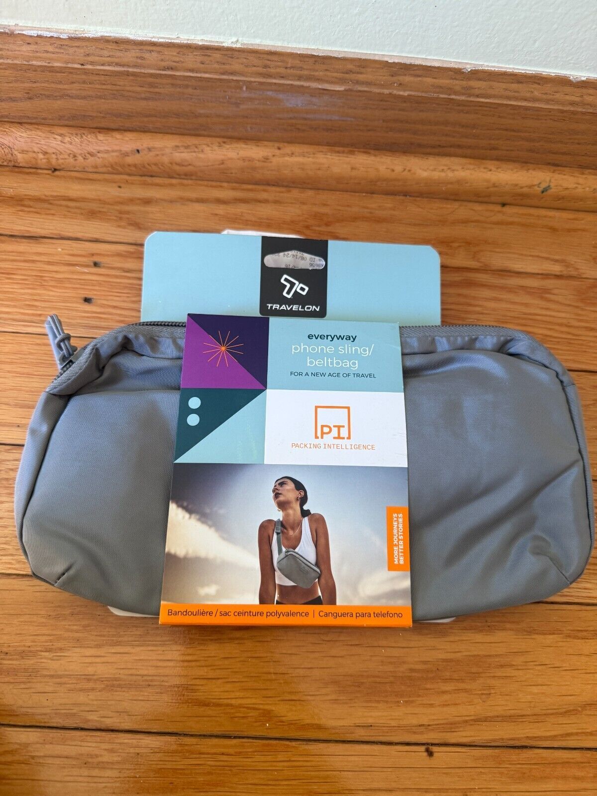 New Travelon Unisex Packing Intelligence, Pi Everyway Phone Sling/Belt Bag Gray