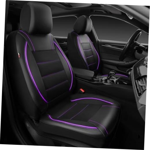 Waterproof Waterproof Piping Leather Covers – Universal Fit – Black & Purple