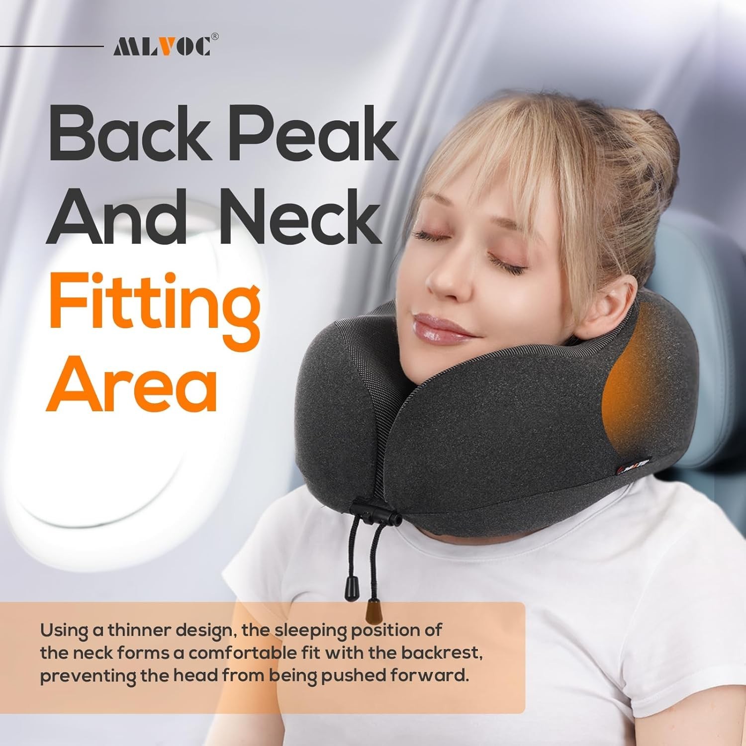 Neck Pillow for Traveling, Upgraded 100% Pure Memory Foam Travel Neck Pillow …