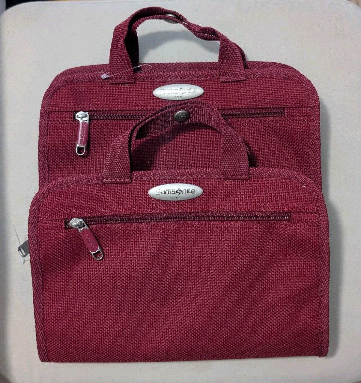2pc Lot NWOT Samsonite Travel Toiletry Carry Bag Organizer