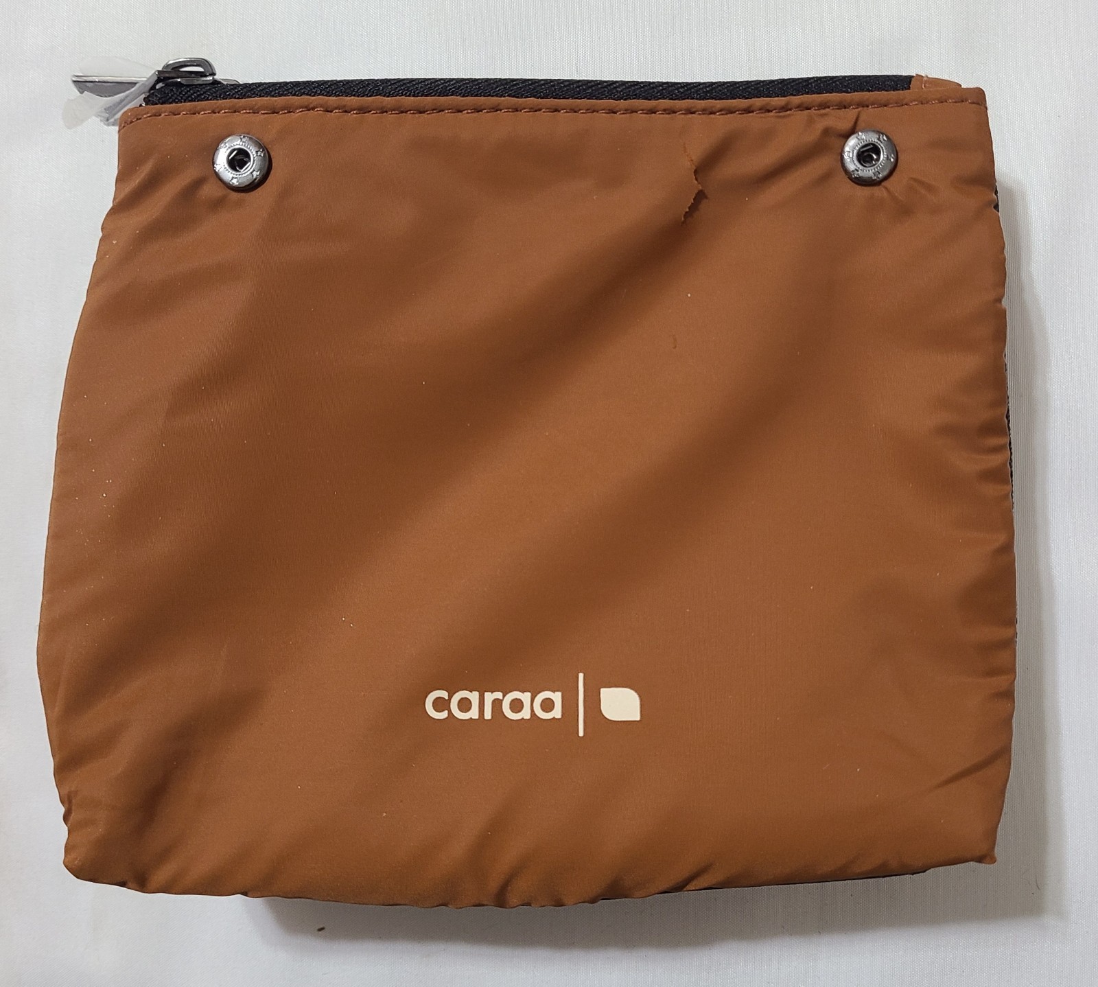 2pk Caraa Snappu Snap-Together Travel Pouches Orange/Brown Modern Travel System