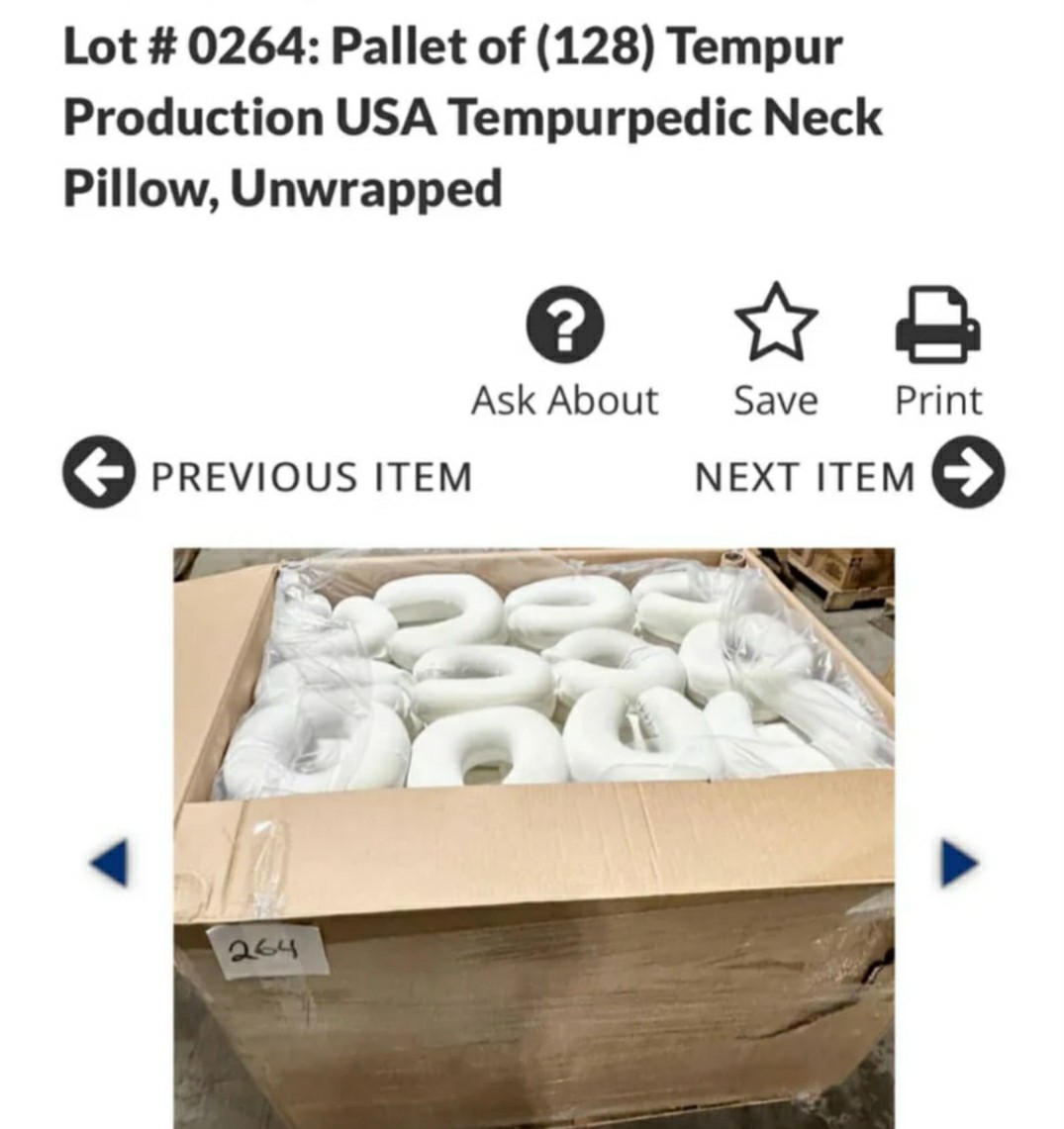 Tempur Production USA. Memory Foam Neck Pillow. New without Tags. Bulk Available