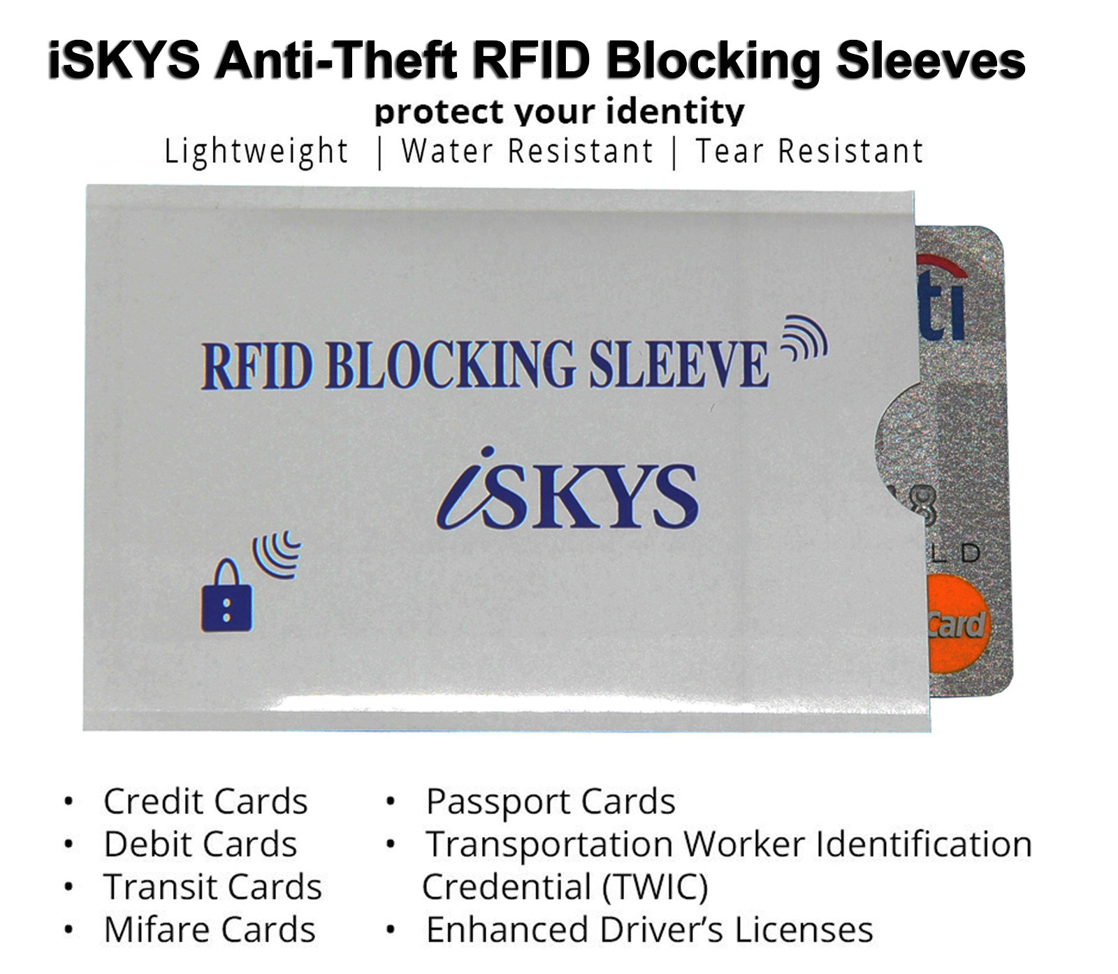 Pro RFID Blocking Sleeves Credit Card Protector & Passport Identity Theft 16-PCS