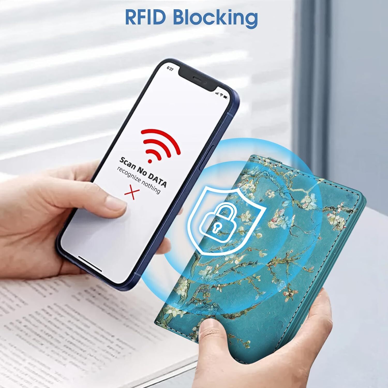 Slim Passport Holder RFID Blocking Card Case Cover Passport Cover Airtag Holder