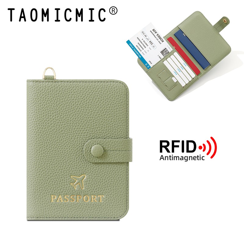 RFID Blocking Womens Mens Leather Passport Case Cover Wallet Card Holder Travel