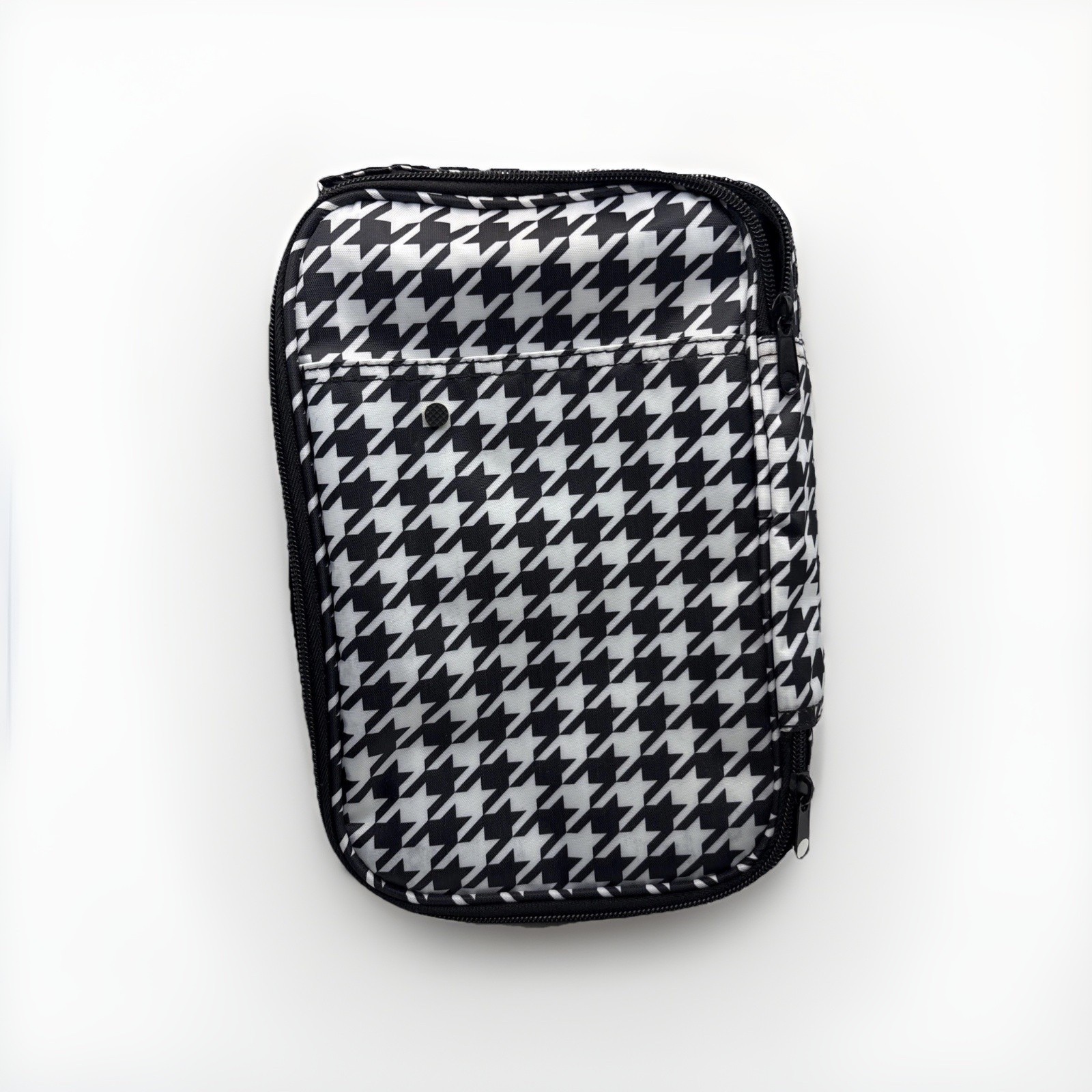 iCozy 2.0 Charging Travel Tote Houndstooth Bag 4 USB Ports 2 AC Outlets Portable