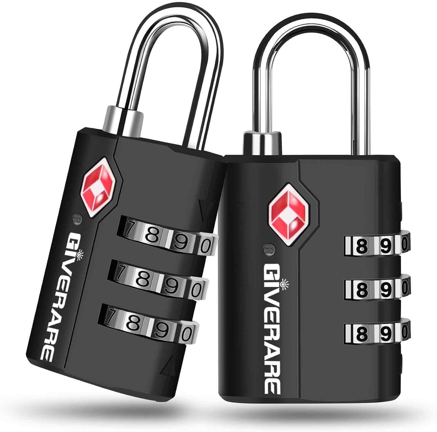 2 Pack TSA Approved Travel Luggage Locks, Suitcase Combination Lock, Keyless …