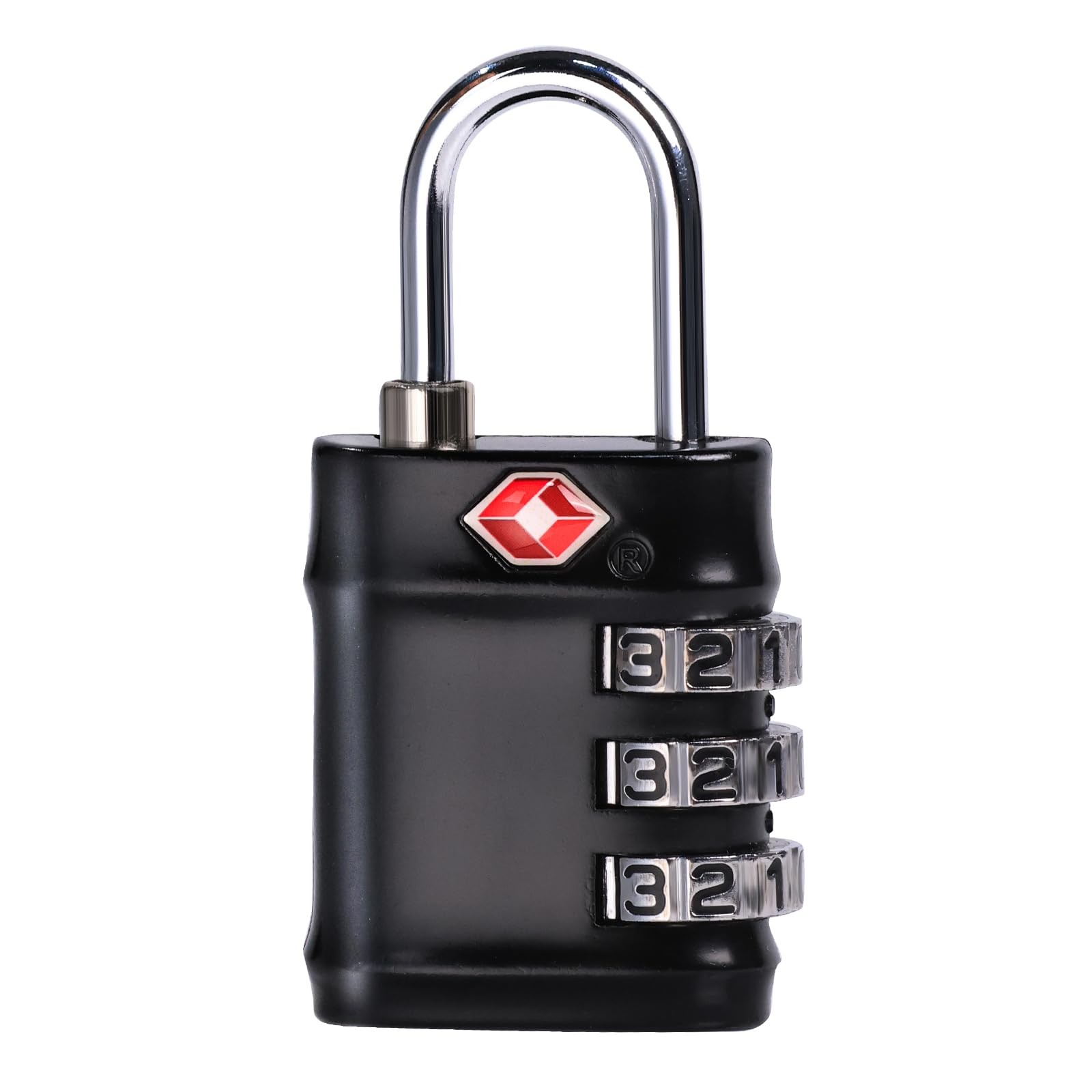 TSA Approved Combination Lock – Compact & Durable Luggage Locks, Black
