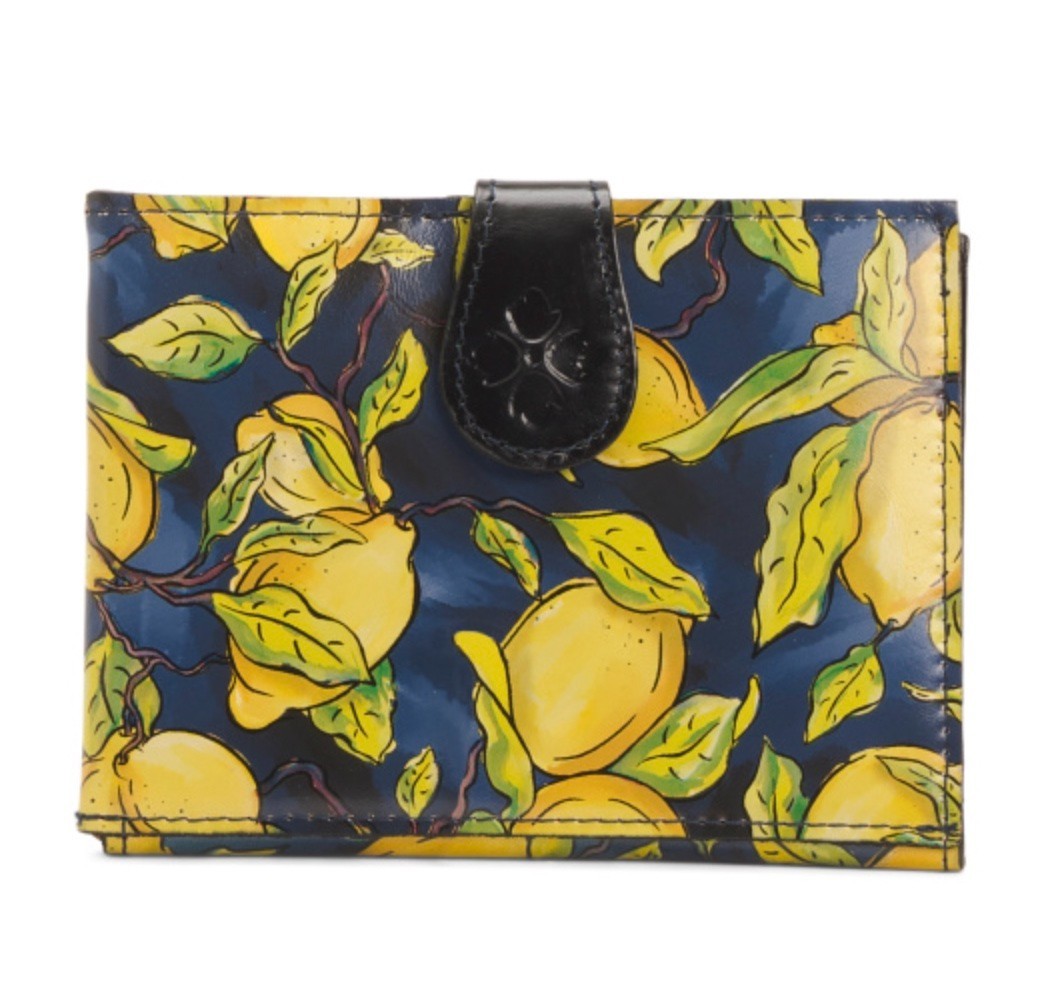 NWT $69 Patricia Nash Leather Passport Holder Limon RFID Protection