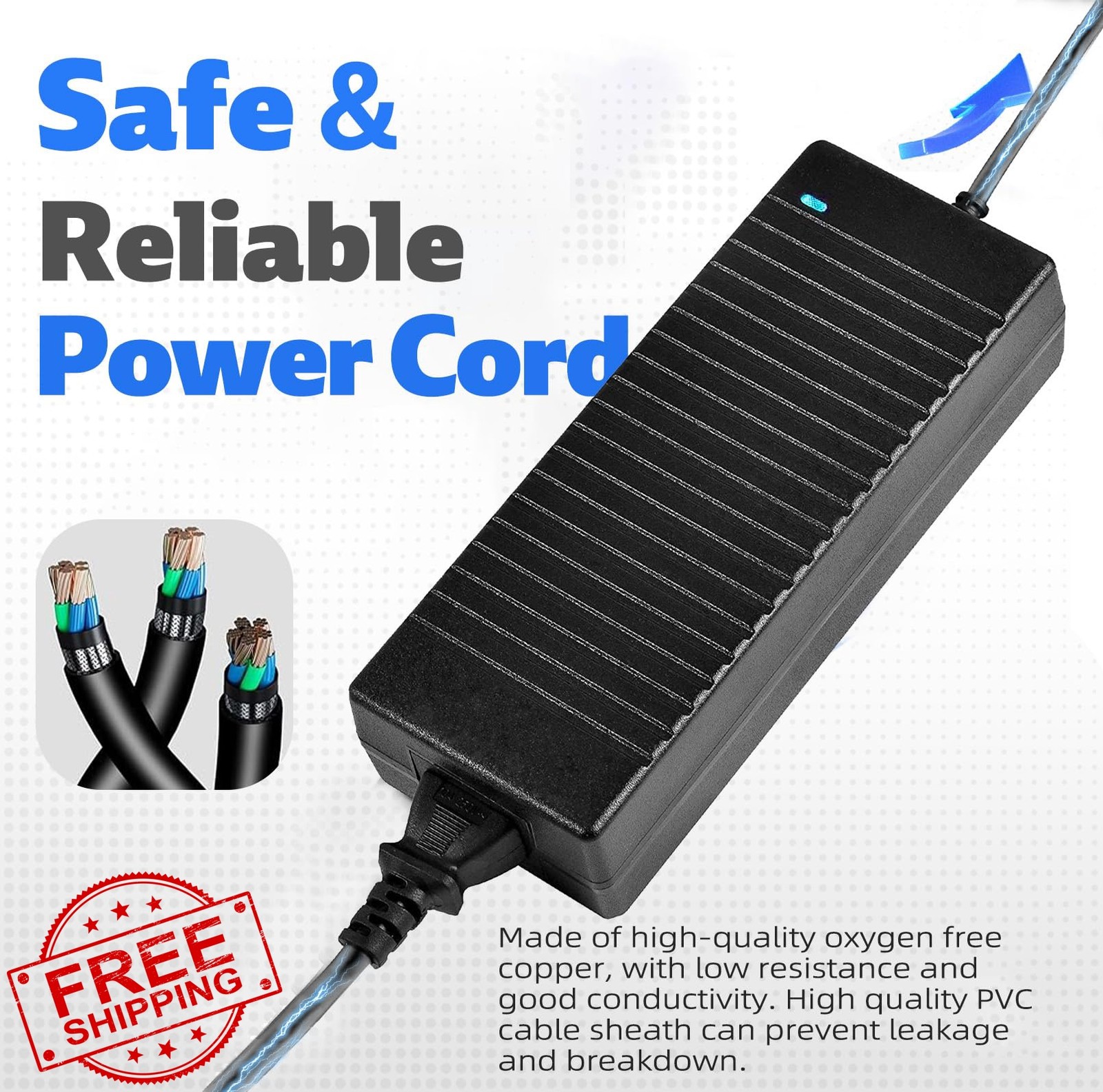 aletbo 110V to 12V 10A 120W Converter 2-Pin