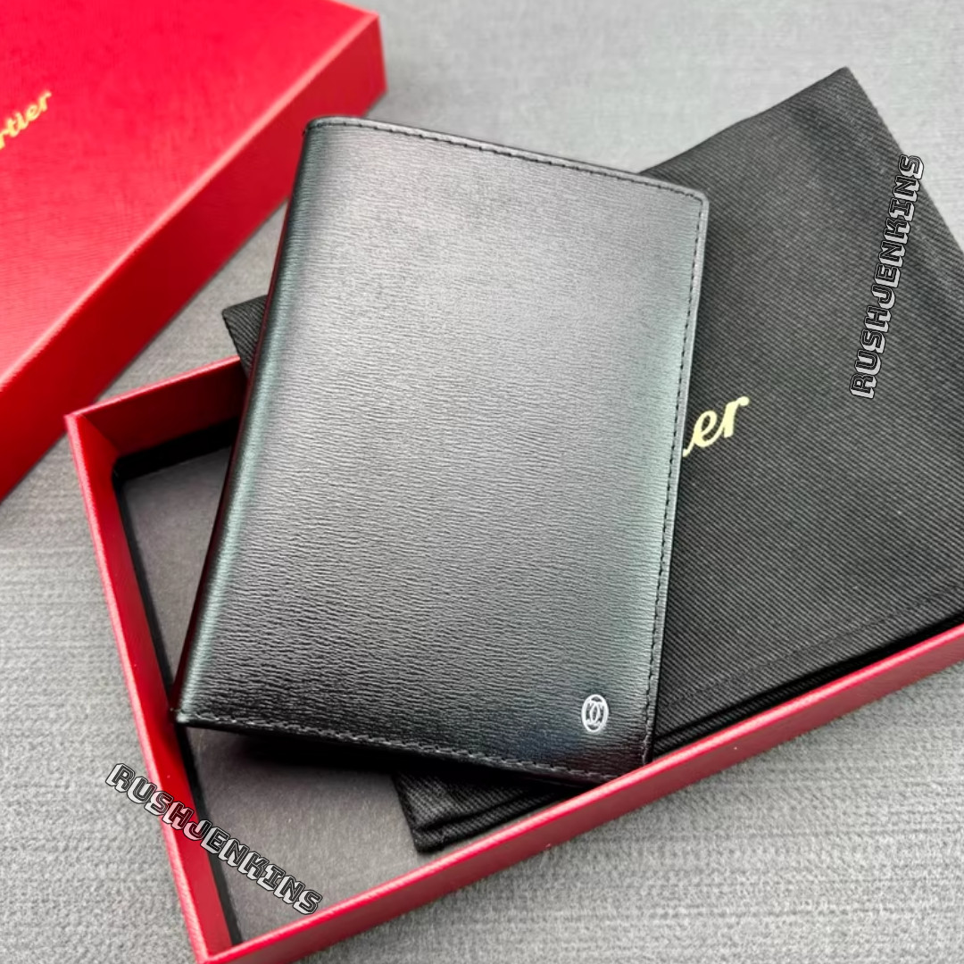 Cartier VIP Gift Black Leather Passport Holder – New Boxed Luxury Ad VIP Gift