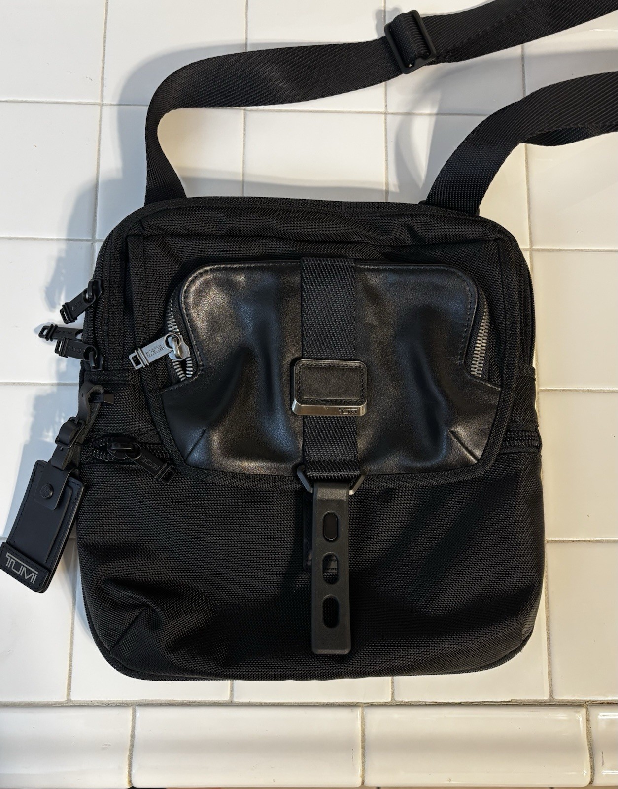 Tumi Alpha Bravo Arnold Zip-Flap Expandable Crossbody Bag