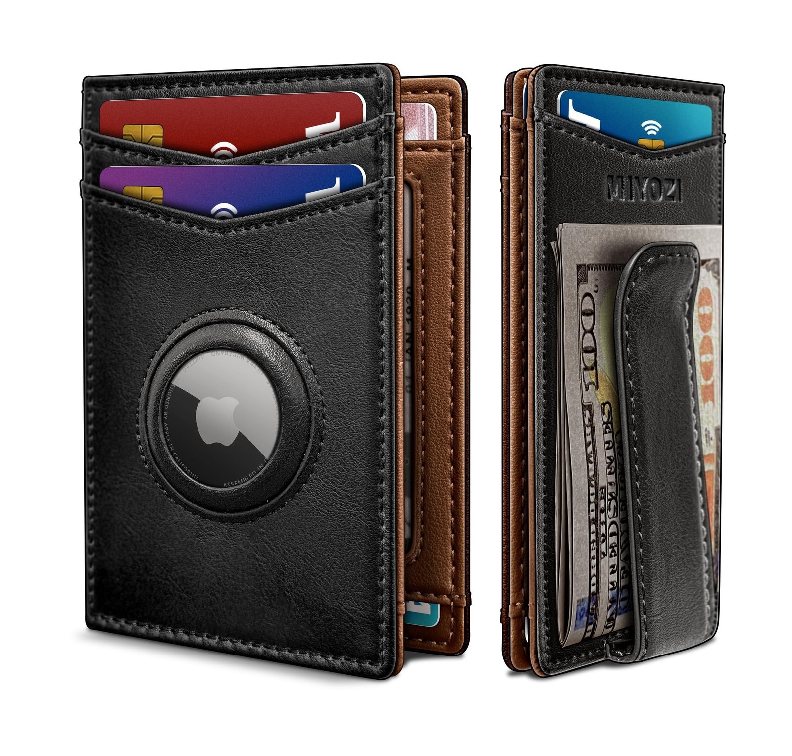 miyozi Airtag Wallet for Men- with Money Clip Gift Boxed, Magne… Fast USA SHIP